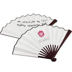 Brown Rice Paper Folding Fan IWG FC One Dollar Only