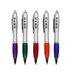 Ballpoint Pen With Coloured Rubber Grip One Dollar Only