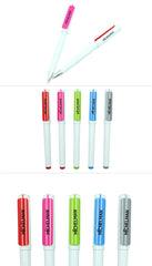 Gel Pen With Removable Cap And Coloured Clip One Dollar Only