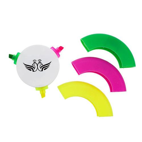 Round Tri-Color Highlighters IWG FC One Dollar Only