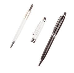 Metal Twist-Type Ballpoint Pen With Thick Silver Strip One Dollar Only