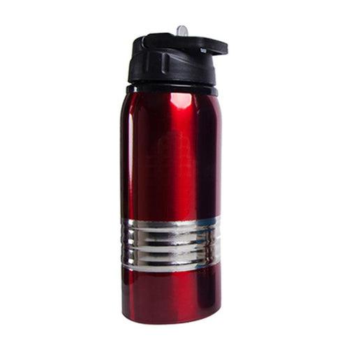 Stainless Steel Drinking Bottle With Thick Silver Strip One Dollar Only