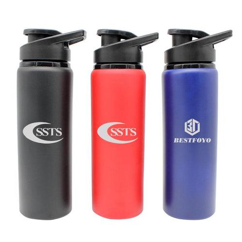 Stainless Steel Drinking Bottle With Matte Metallic Body One Dollar Only