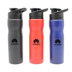 Stainless Drinking Steel Bottle With Matte Metallic Grooved Body