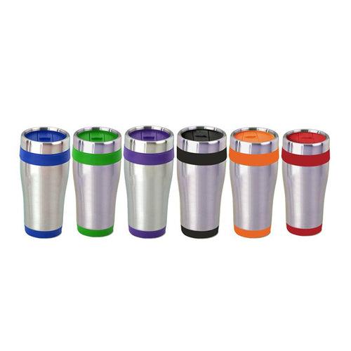 Stainless Steel Drinking Bottle With Coloured Base And Lid One Dollar Only