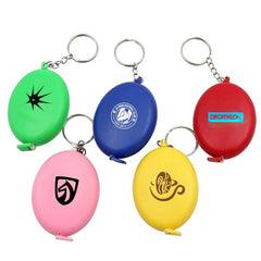 Oval Keychain With Tape Measure One Dollar Only