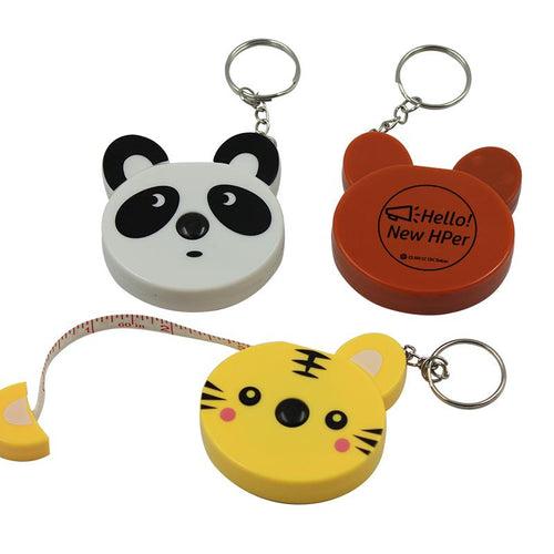 Cartoon Animal Keychain With Tape Measure One Dollar Only