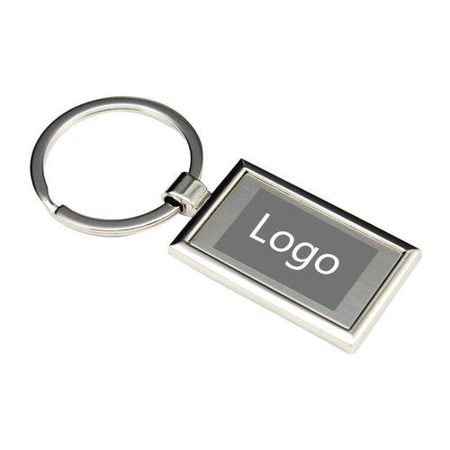 Metal Keychain With Rectangle Design One Dollar Only
