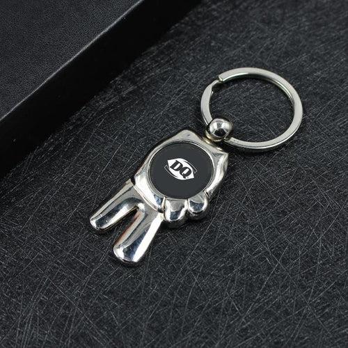 Metal Keychain With Peace Sign One Dollar Only