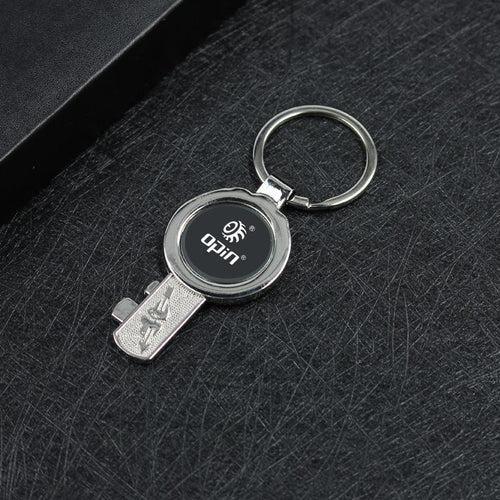 Metal Keychain With Key Design One Dollar Only