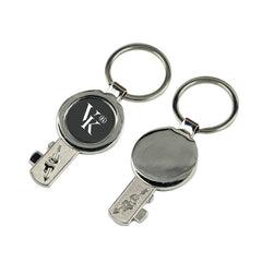 Metal Keychain With Key Design One Dollar Only