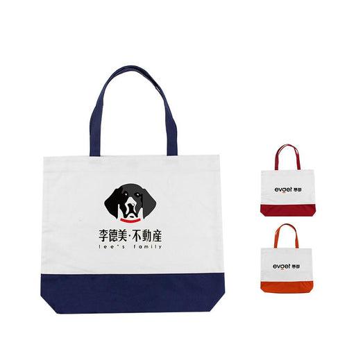Cotton Color Blocking Tote Bag IWG FC One Dollar Only