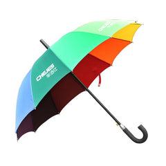 Non-Collapsible Rainbow Coloured Umbrella With Foam Rubber Handle One Dollar Only