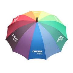 Non-Collapsible Rainbow Coloured Umbrella With Foam Rubber Handle One Dollar Only