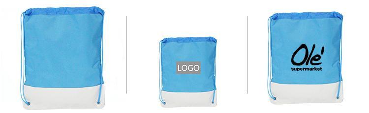 Polyester Drawstring Backpack With Quilt Base CG Bags One Dollar Only