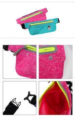 Waterproof Waist Bag with Neon Zipper IWG FC One Dollar Only
