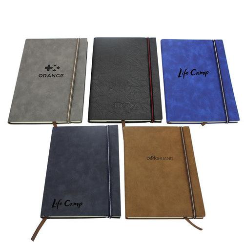 Business Paperback Notebook With Pu Leather Cover And Elastic Band Closure One Dollar Only