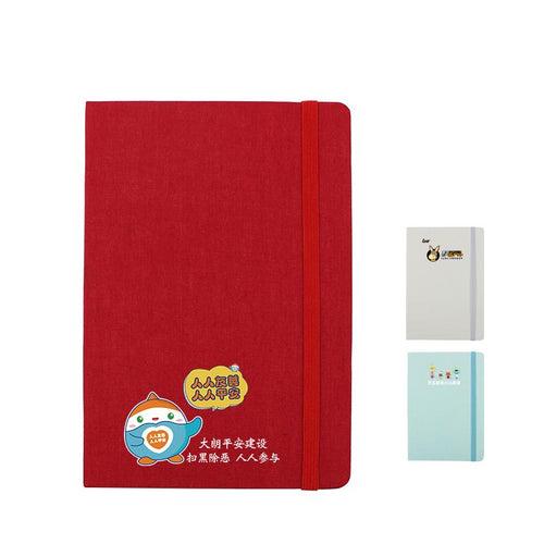 Notebook With Cloth Cover And Elastic Band Closure IWG FC One Dollar Only