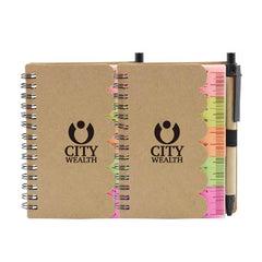 Notebook Set With Scallop Edge Kraft Paper Cover One Dollar Only