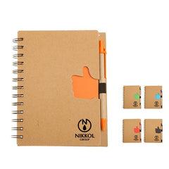 Eco-Friendly Notebook With Thumbs Up Design One Dollar Only