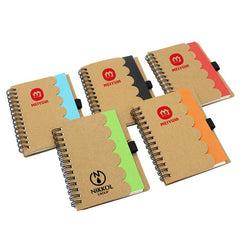 Eco-Friendly Notebook With Scallop Edge One Dollar Only