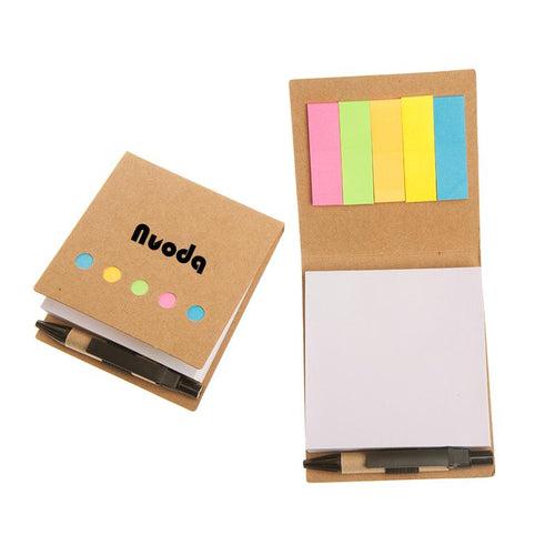 Eco-Friendly Square Notepad Set With Kraft Paper Cover One Dollar Only