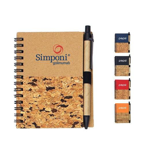 Spiral-bound Notebook with Wood Grain Design One Dollar Only