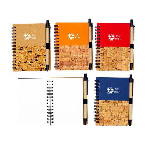 Spiral-bound Notebook with Wood Grain Design One Dollar Only