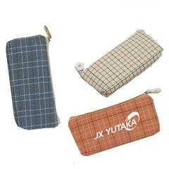 Zippered Pouch With Checkered Design IWG FC One Dollar Only
