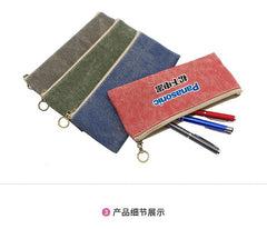 Cotton Zippered Pencil Case One Dollar Only