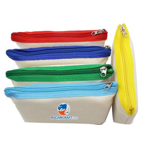 National Day Canvas Pencil Case with Coloured Zip National Day Gifts One Dollar Only