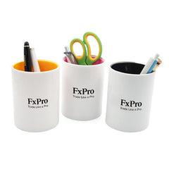Dual-Coloured Round Business Pen Holder One Dollar Only