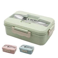 Lunch Box with Dividers and Cutlery Holder One Dollar Only
