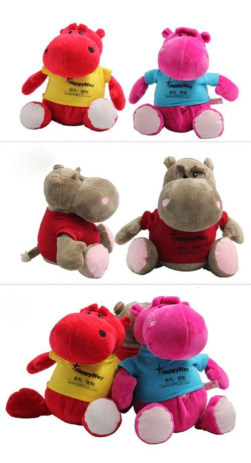 19cm Hippopotamus Plush Toy With T-Shirt IWG FC One Dollar Only
