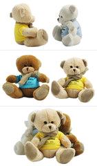 20cm Teddy Bear Plush Toy With Knitted Scarf IWG FC One Dollar Only