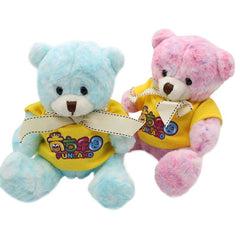 16cm Teddy Bear Plush Toy With Colourful Fur IWG FC One Dollar Only