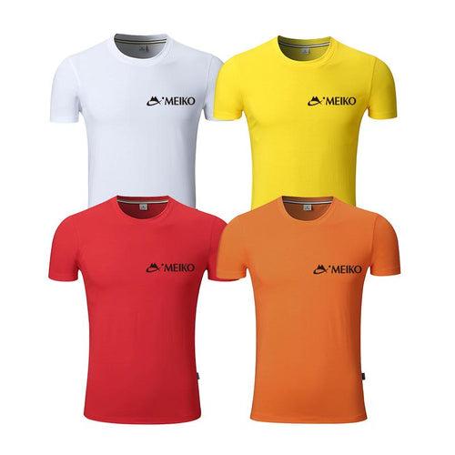 Short-Sleeved Round Neck T-Shirt Made With Silk And Cotton IWG FC One Dollar Only