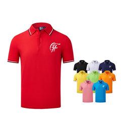 Mens Polo Shirt With Stripe Accent IWG FC One Dollar Only