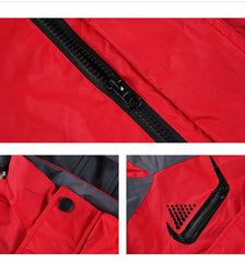 Zippered Long-Sleeved Waterproof Jacket With Hood IWG FC One Dollar Only