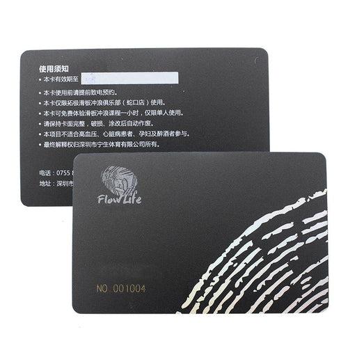 PVC Frosted Membership Black Card IWG FC One Dollar Only