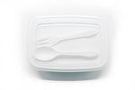 Plastic Lunch Box With Cutlery Personal Care One Dollar Only