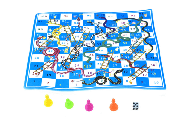 Cardboard Snakes and Ladders Games and Toys One Dollar Only