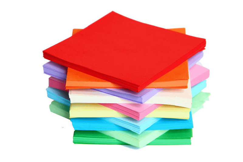 Square Coloured Paper Everyday Stationery One Dollar Only
