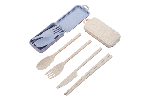 Wheat Foldable Utensil Set Personal Care One Dollar Only