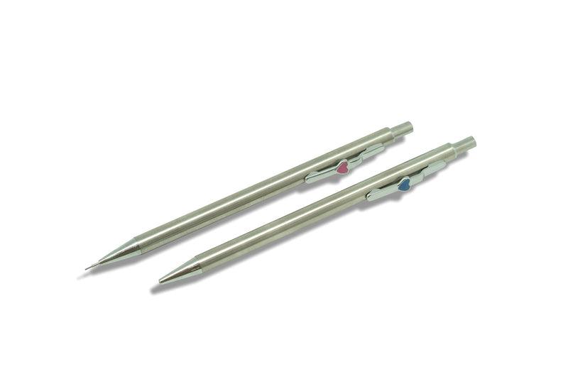 Stainless Steel Heart-shaped Clip Mechanical Pencil Pencils One Dollar Only