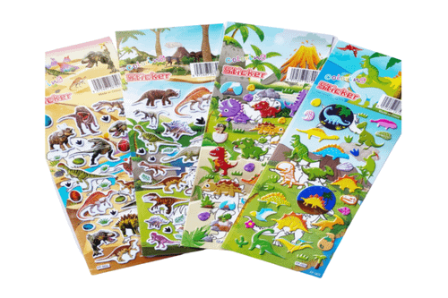 Dinosaurs Theme 3D Stickers Stickers One Dollar Only