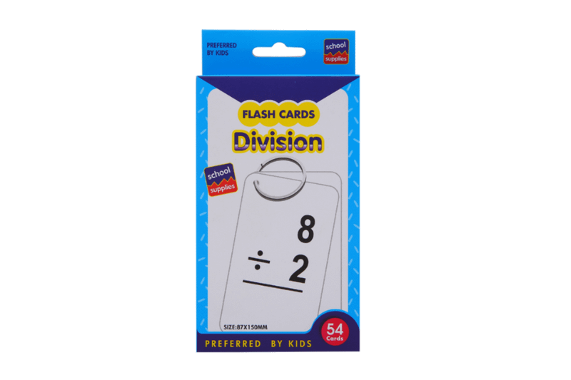 Division Math Flash Cards Games and Toys One Dollar Only