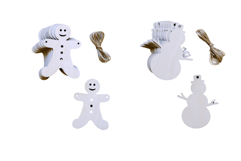 DIY Wooden Christmas Decorations (Pack of 10pcs） Seasonal One Dollar Only