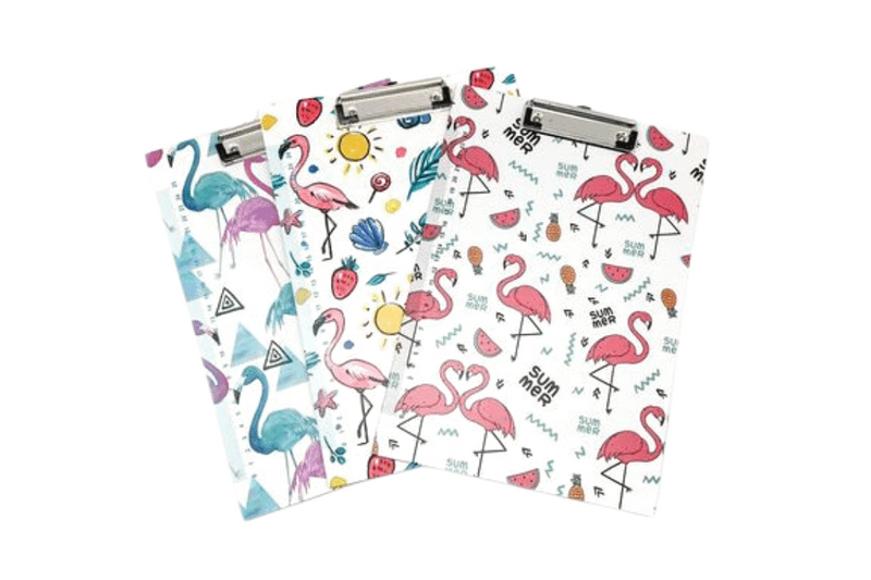 Flamingo Pattern Clipboard Files and Folders One Dollar Only