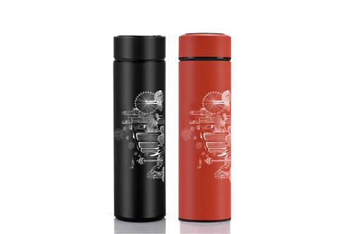 National Day Matte Stainless Steel Thermos Bottle National Day Gifts One Dollar Only